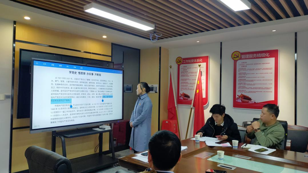 劉淑芳書記為大家講黨課——《學(xué)黨史、悟思想、辦實(shí)事、開新局》